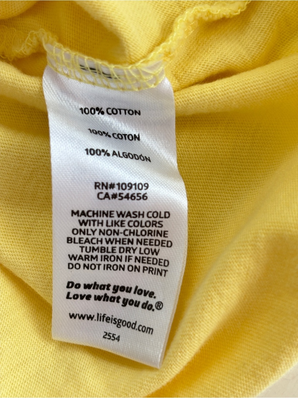 Happy Hour Smooth Tee Women's Size XL Yellow V-neck